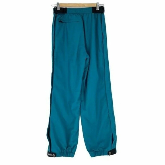Roffe Snow Pants Blue Turquoise Junior Size 18 Outdoor Straight Leg Side Zip - Picture 2 of 9